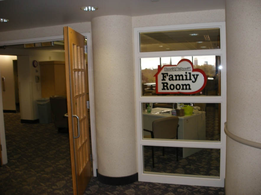 Ronald McDonald house family room